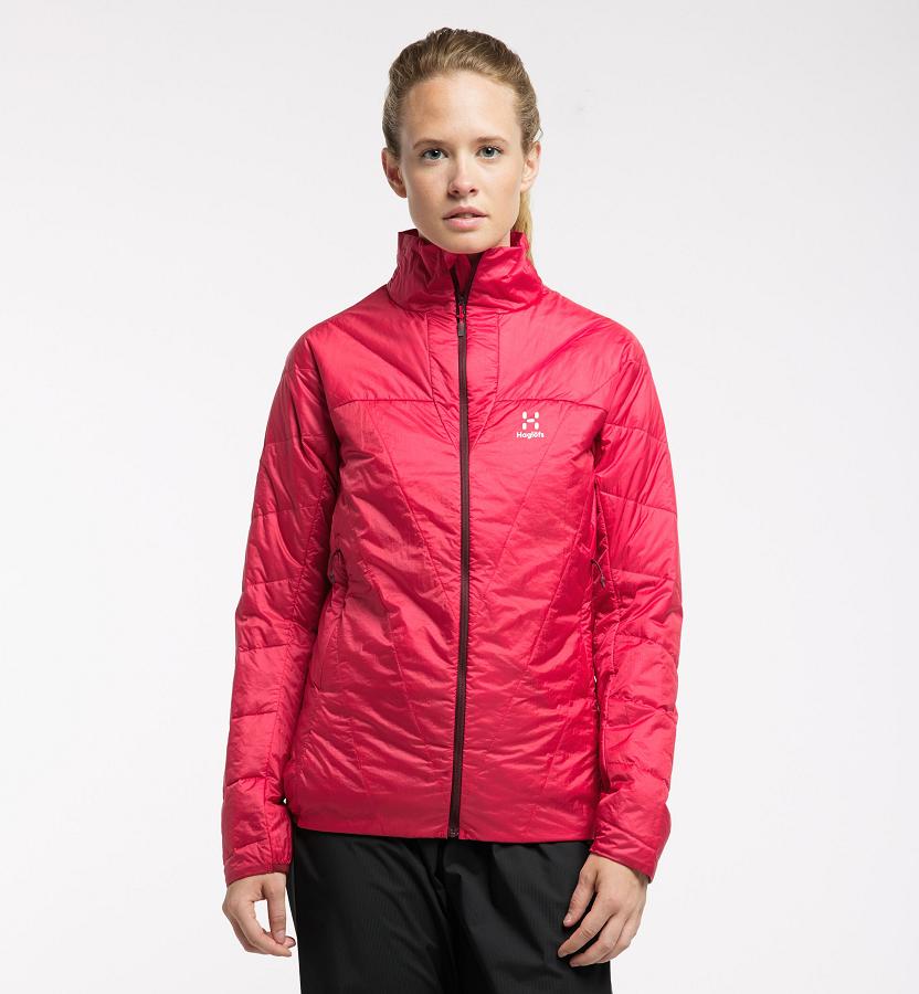 Haglöfs L.I.M Barrier Down Jacket Red For Womens USHJO5349 Australia